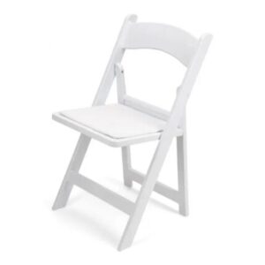 White Resin Folding Chairs